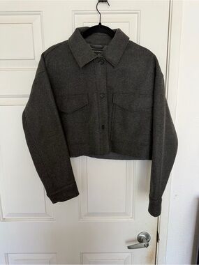 Banana Republic Dark gray cropped jacket